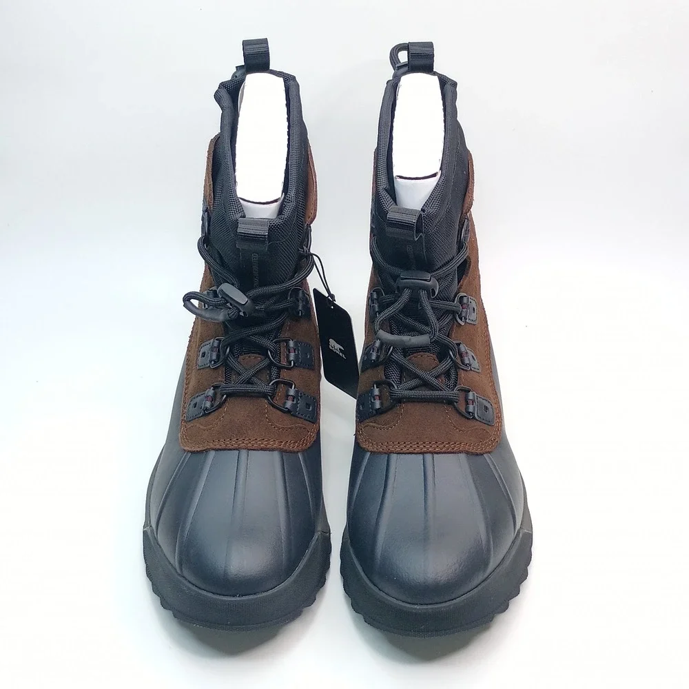 Sorel Cheyanne Metro II Sneak Boot Men Size 12 Brown Waterproof NM5170-256‎